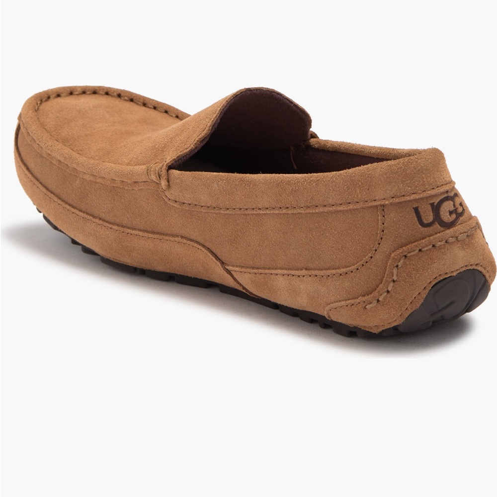 UGG Men's Brown Suede Slip-On Loafers